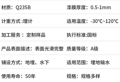 大庆热浸涂塑钢管产品性能特点